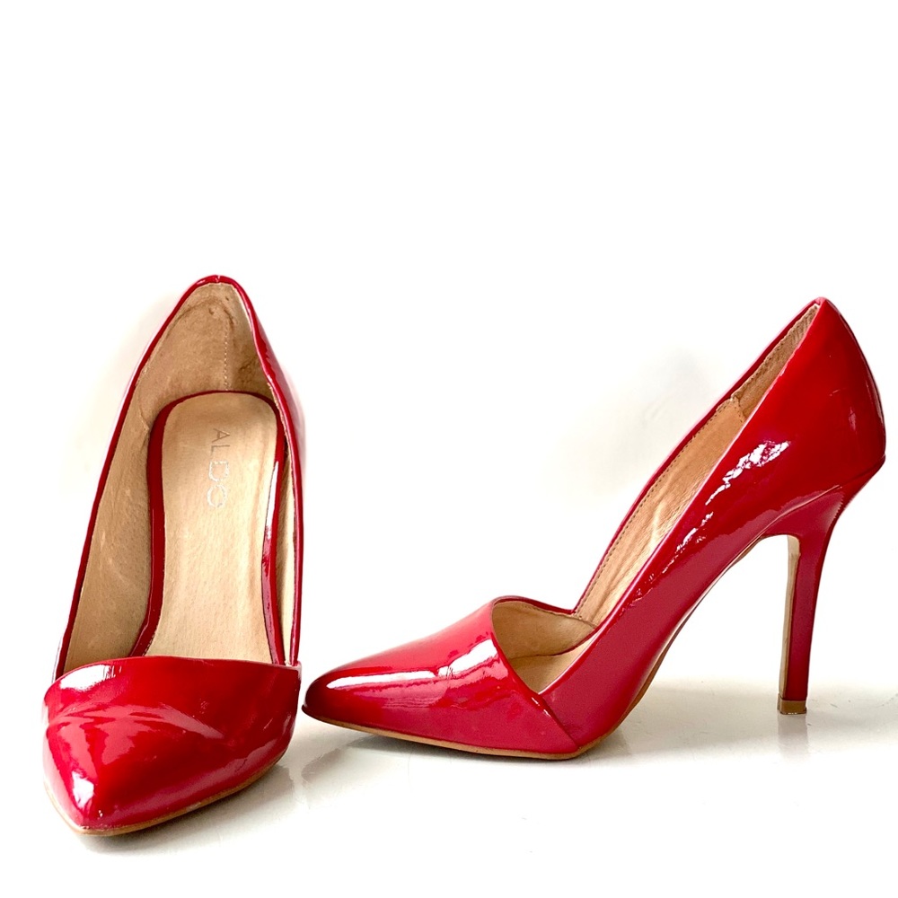 ALDO Red Patent Lesther Heels